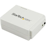 StarTech 1 Port USB Wireless N Network Print Server - 802.11 b/g/n, White (PM1115UW)