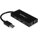 StarTech 3-Port USB 3.0 Hub, Black (ST3300GU3B)