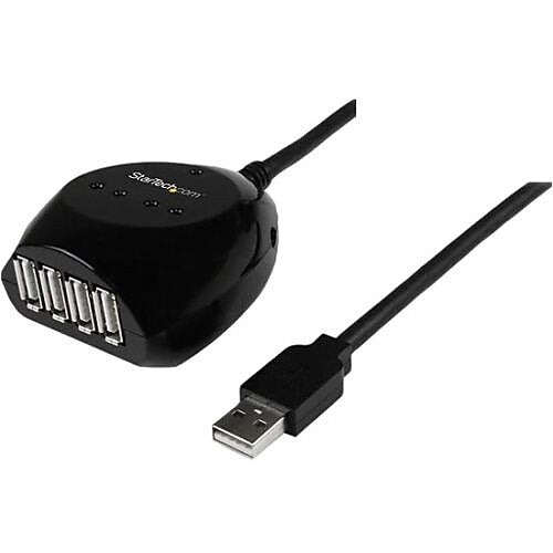 StarTech ST3300GU3B 4-Port USB 2.0 Hub, Black (USB2EXT4P15M)
