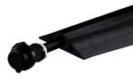 Checkers® 10' Powerback 2 Channel Rubber Duct Protector, Black