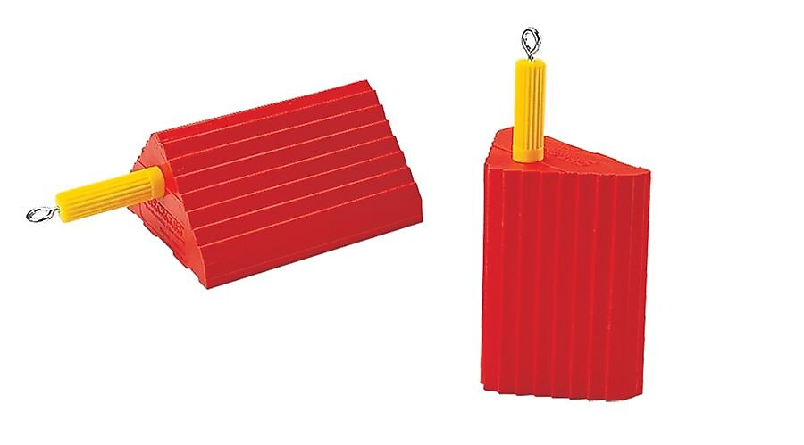 Checkers® Roadblock 4.5 lbs. Small Wheel Chock, Orange