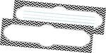 Barker Creek Black Chevron School Name Plates, 12" x 3.5", 36/Pack (LL1425)