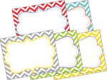 Barker Creek Self-adhesive Beautiful Chevron School Name Tags, 2.75" x 3.5", 45/Pack (LL1523)