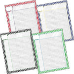 Barker Creek Nautical Chevron Incentive Chart Set, 17" x 22", Multicolored, 4/Set (LL567)