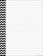 Barker Creek Chevron Computer Paper, 8.5" x 11", 60 lbs., Black, 50 Sheets/Pack (LL739)