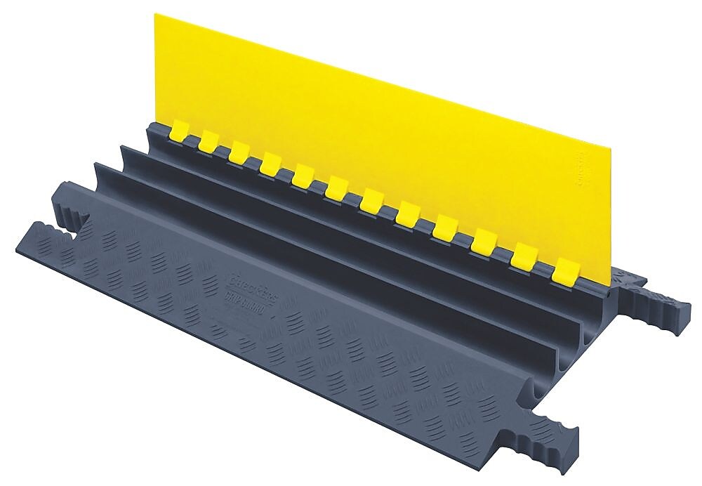 Checkers® 3 Channel Lightweight Grip Guard, Yellow/Grey