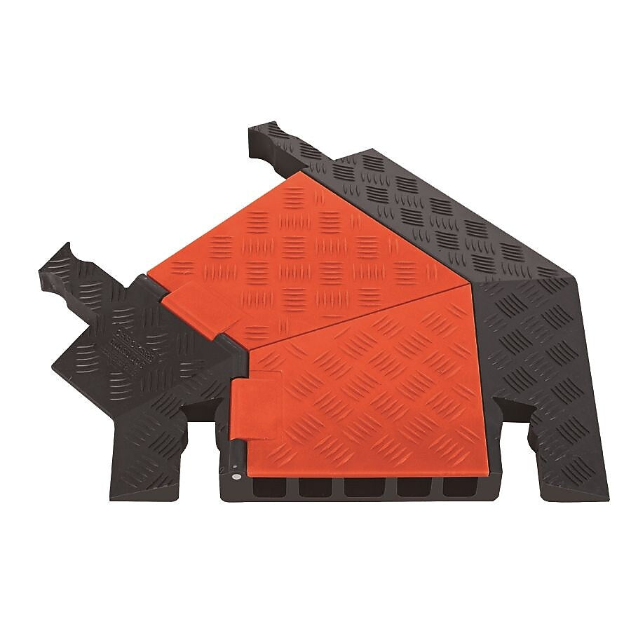 Checkers® Guard Dog® 5 Channel General Purpose Left Turn Cable Protector, Orange/Black