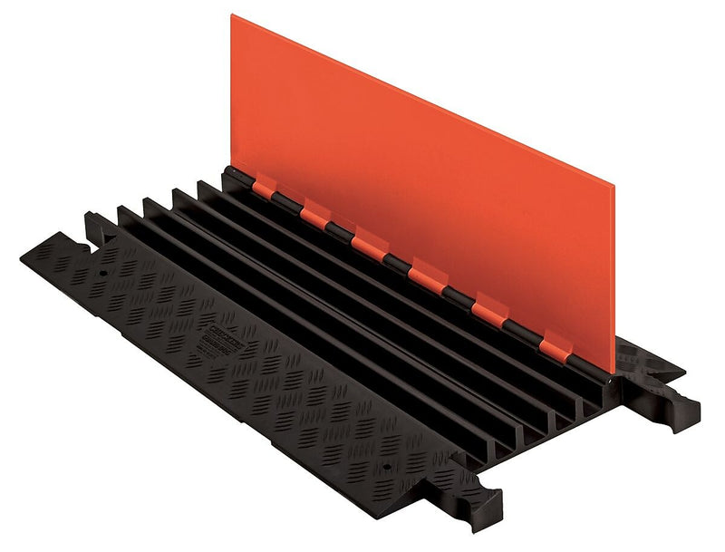 Checkers® Guard Dog® 5 Channel General Purpose Cable Protector With Standard Ramp, Orange/Black