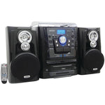 Jensen JMC-1250 Bluetooth 3-Speed Stereo Turntable Music System