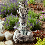Pure Garden Polyresin Outdoor Fountain with Pump, Cherub