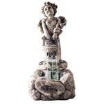 Pure Garden Polyresin Outdoor Fountain with Pump, Cherub
