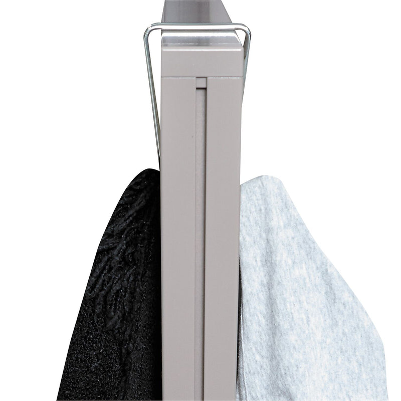Alera Double Sided Partition Garment Hook, Silver, Steel, 2/Pack (ALECH2SR)