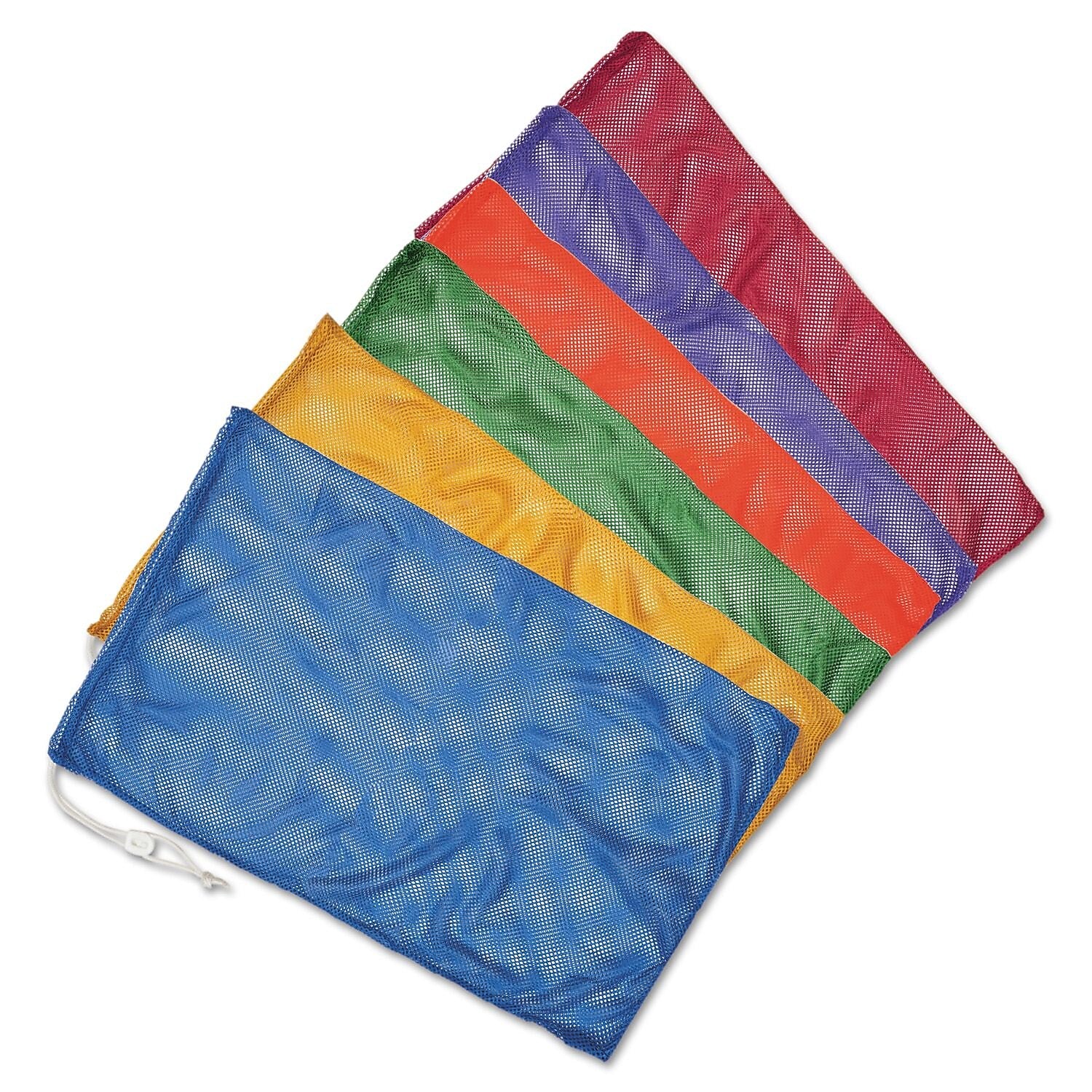 Champion Sports 18" x 12" Heavy Duty Mesh Bag, 6/Set (CSIMB18SET)