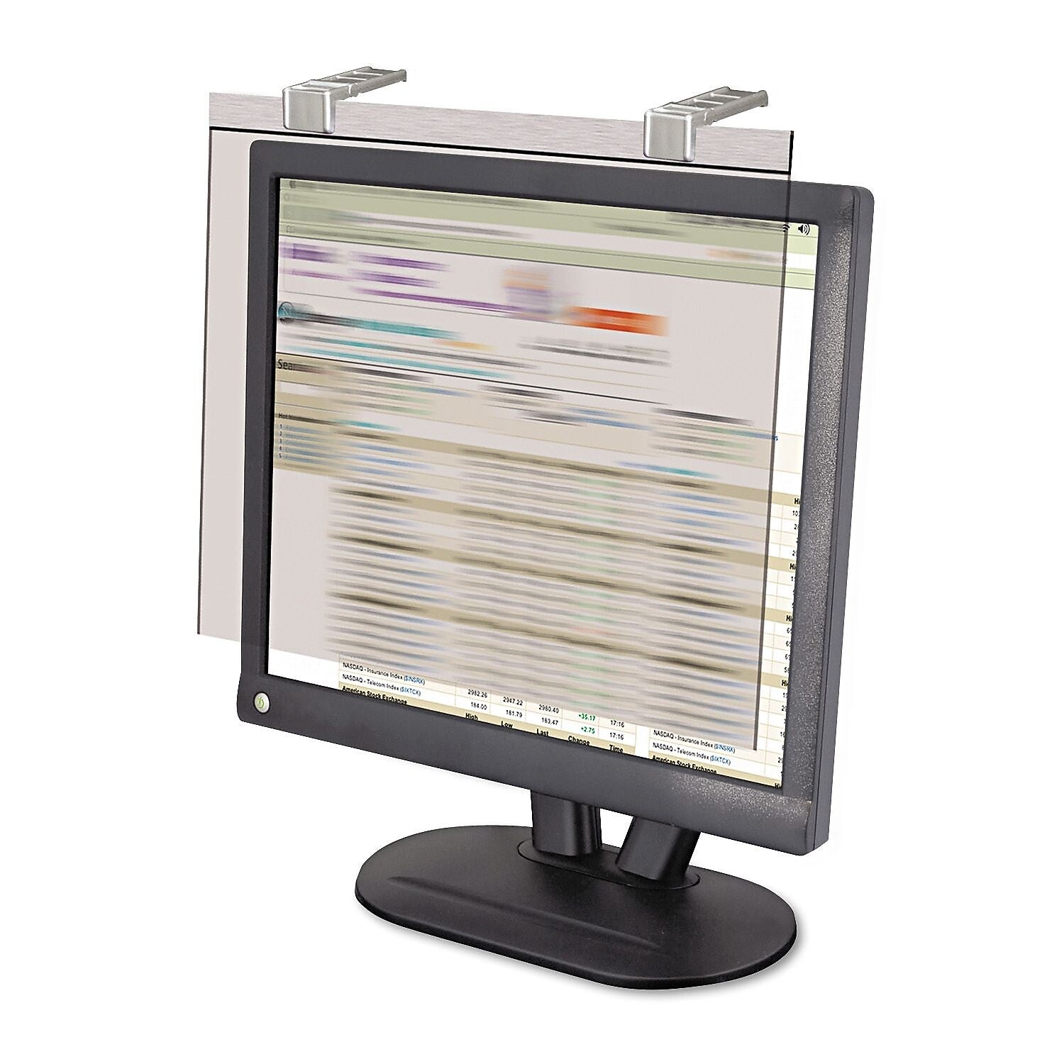 Kantek Privacy Filter/Screen Protector for 20" LCD Screens, Silver