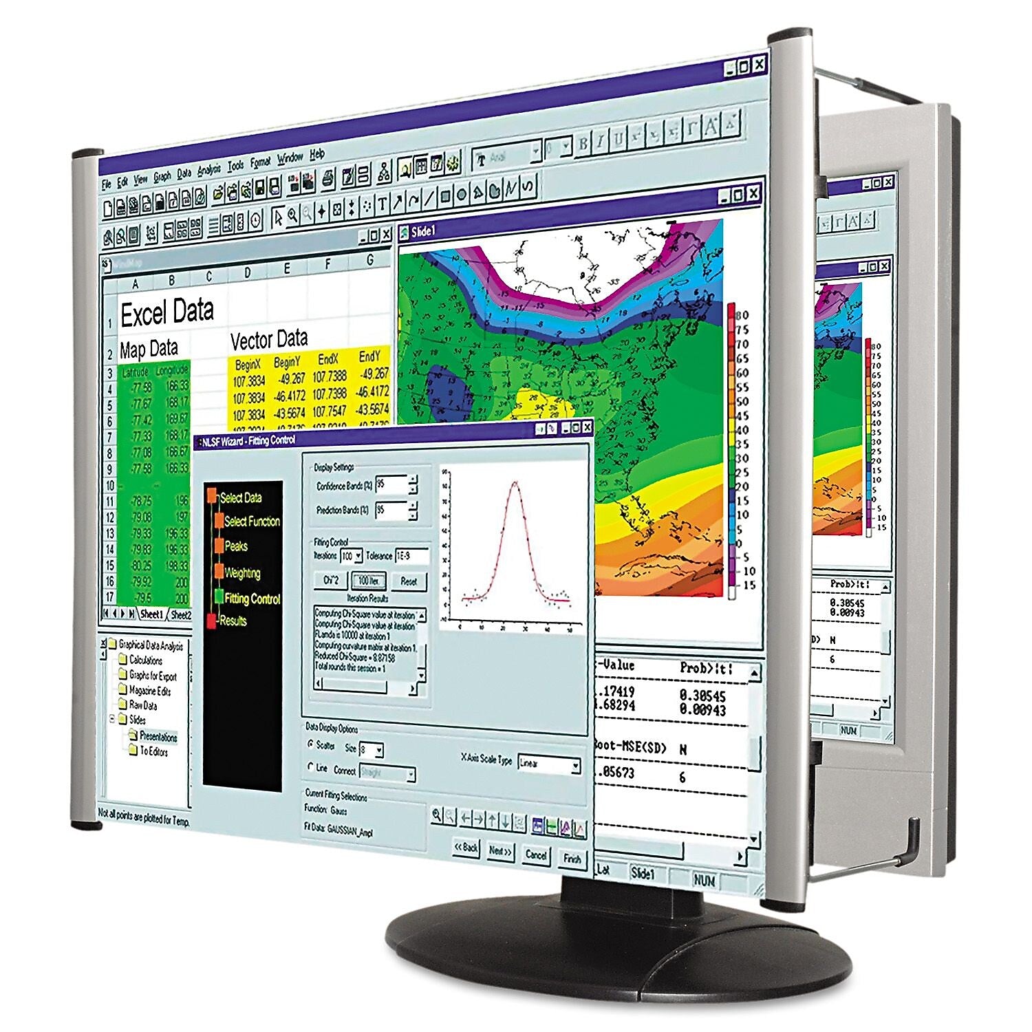 Kantek Lightweight Anti-Glare Magnifying Filter for 19" Widescreen Monitor (KTKMAG19WL)
