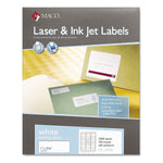 Maco All Purpose Labels, 1" x 2.63", White, 3000/Box (PICML3000)