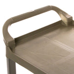 Update International BC-2416LGZ, 31'' Aluminum 3-Tier Heavy Duty Bus Cart