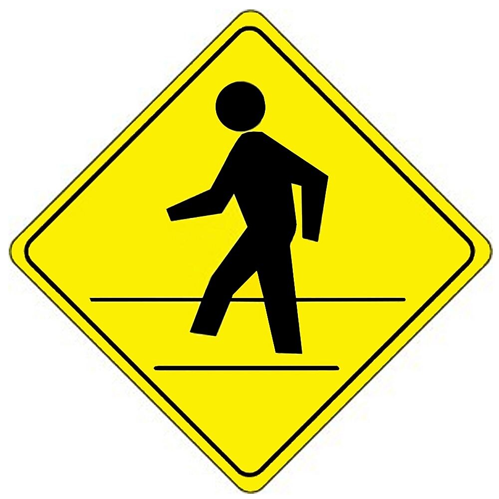 National Marker Reflective "Pedestrian Crossing" Pedestrian Sign, 24" x 24", Aluminum (TM119J)