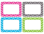 Teacher Created Resources All Grade Name Tags/Label, Chevron, Multi-Pack, 36/Pack