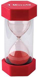 Teacher Created Resources 1 Minute Large Sand Timer, Red (TCR20657)