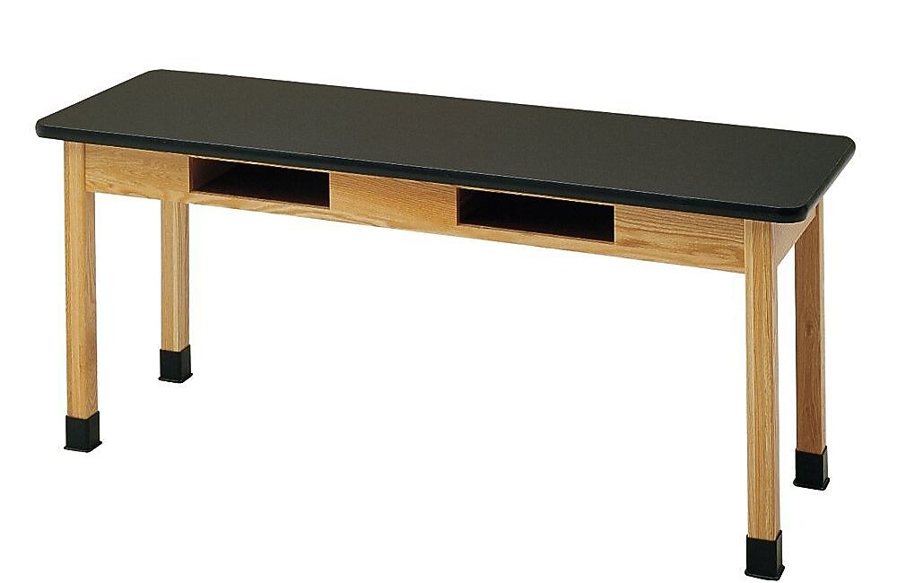 Diversified Woodcrafts Rectangular Activity Table, 60" x 24", Black (C7606K30N)