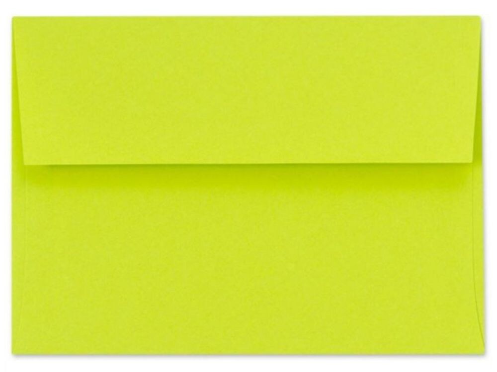 LUX A1 Invitation Envelopes (3 5/8 x 5 1/8) 250/Box, Wasabi (FE4865-22-250)