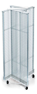 Azar Displays 13.5" x 44" Plastic Pegboard Pinwheel Unit Clear