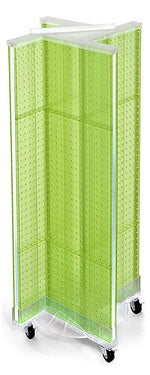 Azar Displays 13.5" x 44" Plastic Pegboard Pinwheel Unit Green