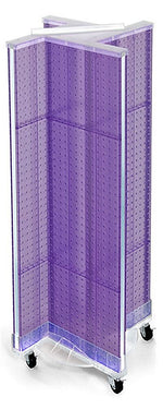 Azar Displays 13.5" x 44" Pegboard Pinwheel Unit Purple