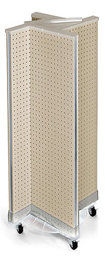 Azar Displays 13.5" x 44" Plastic Pegboard Pinwheel Unit Almond