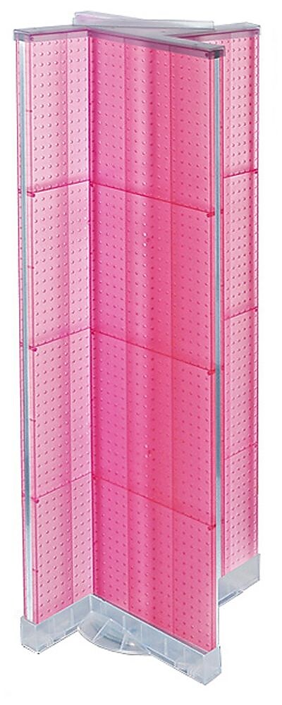 Azar Displays 16" x 60" Pegboard Floor Display Pink