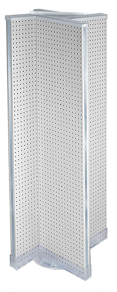 Azar Displays 16" x 60" Pegboard Floor Display White