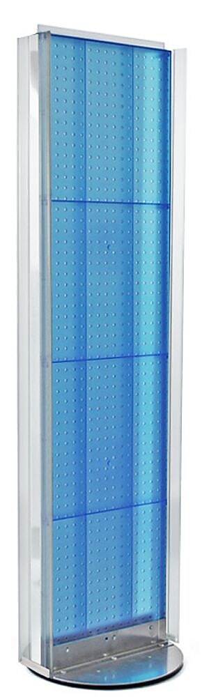 Azar Displays 16" x 60" Pegboard Floor Stand Blue