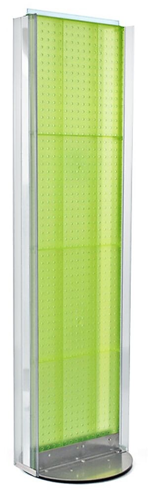 Azar Displays 16" x 60" Pegboard Floor Stand Green