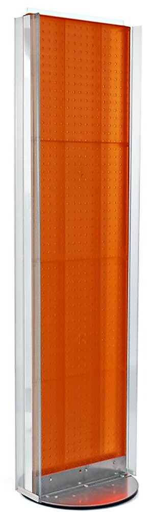 Azar Displays 16" x 60" Pegboard Floor Stand Orange