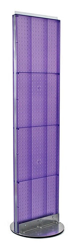 Azar Displays 16" x 60" Pegboard Freestanding Floor Display Purple