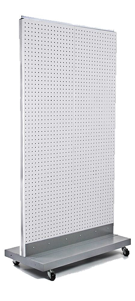 Azar Displays 32" x 60" Pegboard Floor Stand White