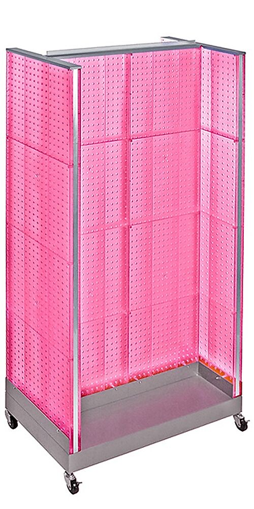 Azar Displays 36" x 66" Pegboard Floor Display H Unit Pink