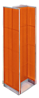 Azar Displays 60" x 16" Pegboard Floor Display H-Spinner Orange