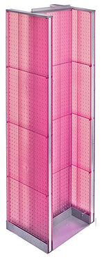 Azar Displays 60" x 16" Pegboard Floor Display H-Spinner pink