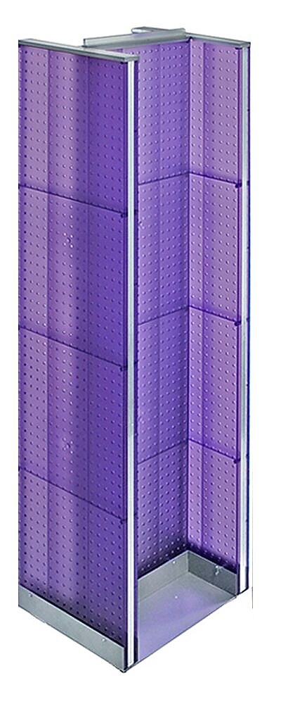 Azar Displays 60" x 16" Pegboard Floor Display H-Spinner purple