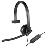 Logitech H570e Mono USB Headset, Wired (98000570)
