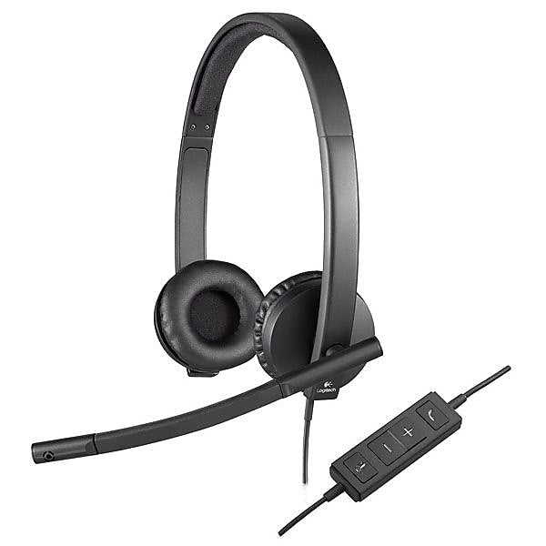 Logitech H570e Binaural USB Headset, Wired (981000574)