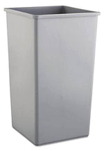 Rubbermaid Untouchable Waste Containers, Square, 50-Gallon, Grey