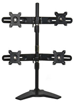 Planar Quad Monitor Stand Adjustable, Up to 24", Black (997-5602-00)