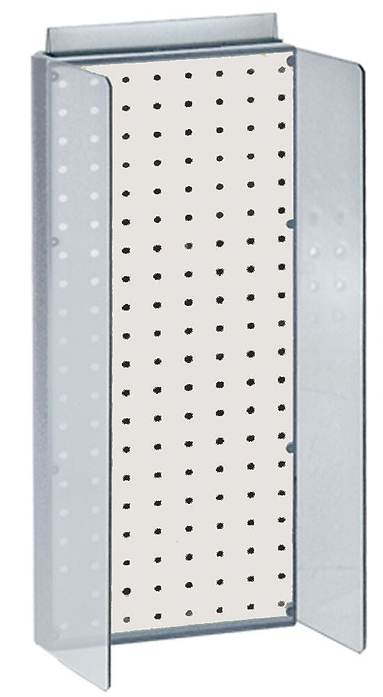 Azar Displays 8" x 20.62" Pegboard Powerwing Display White