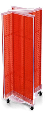 Azar Displays 13.5" x 44" Pegboard Pinwheel Unit Red