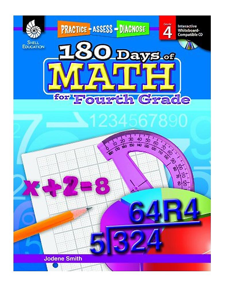 Practice, Assess, Diagnose: 180 Days of Math for Fourth Grade (50807)