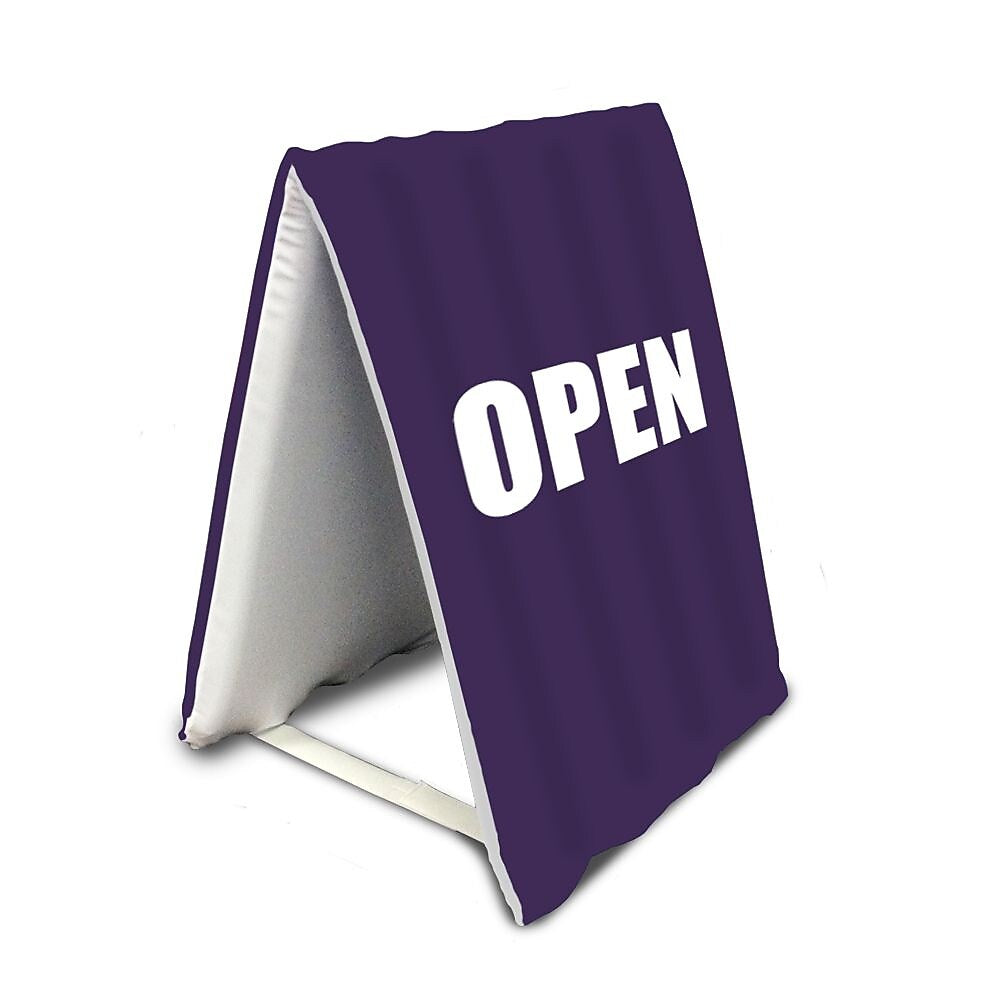 Metrix 20" x 33" E Aire Frame with Open Sign, Purple