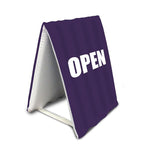 Metrix 20" x 33" E Aire Frame with Open Sign, Purple